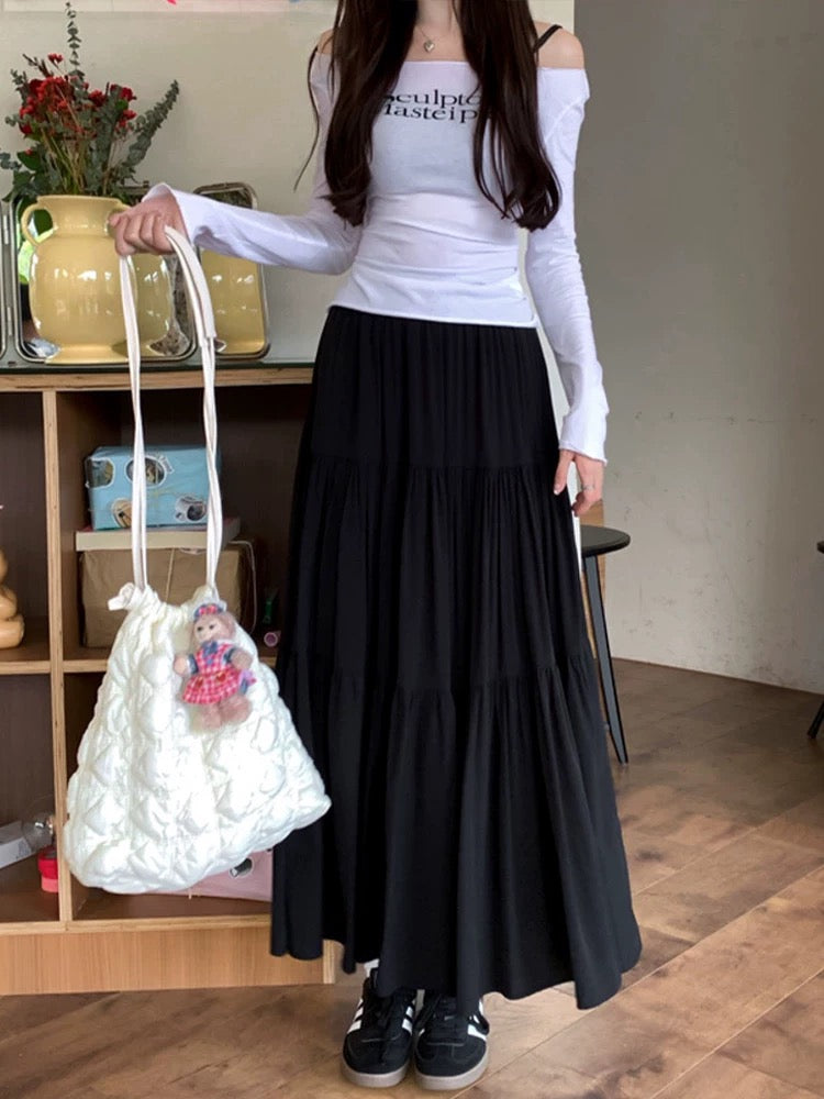 Two Layered Long Skirt