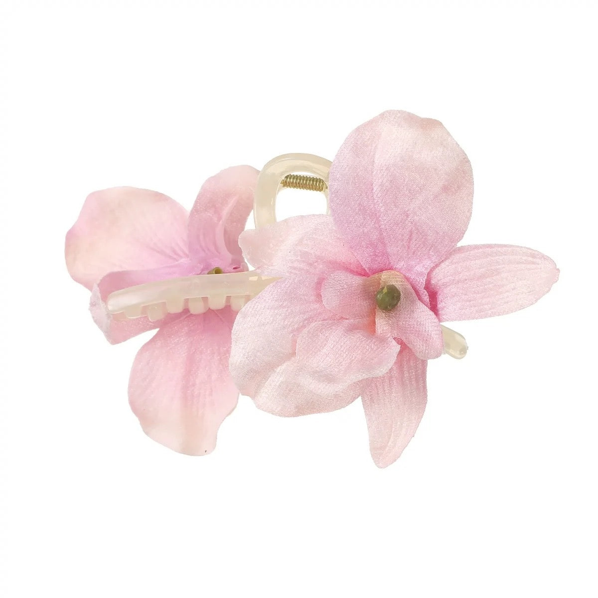 Summer Pink Floral Big Hair Clip