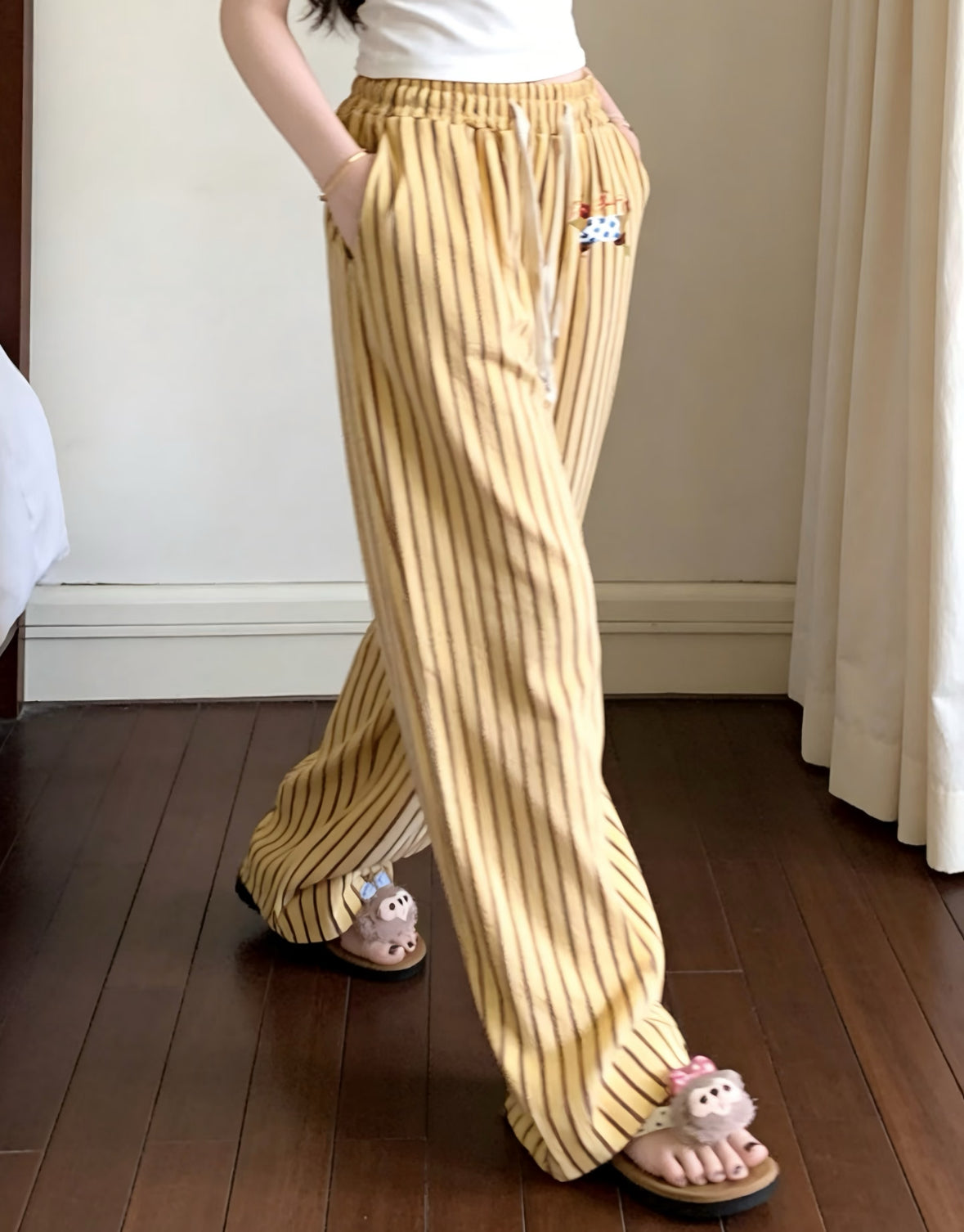 Yellow Dachshund Long Pants