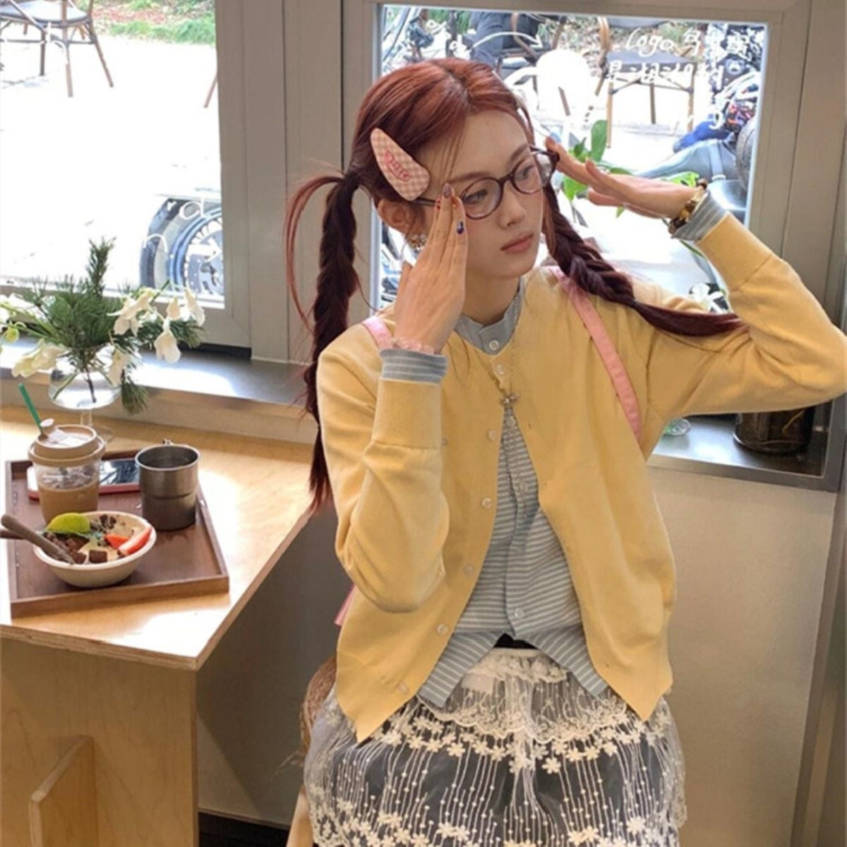 Thick Yellow Long Sleeve Knitted Top
