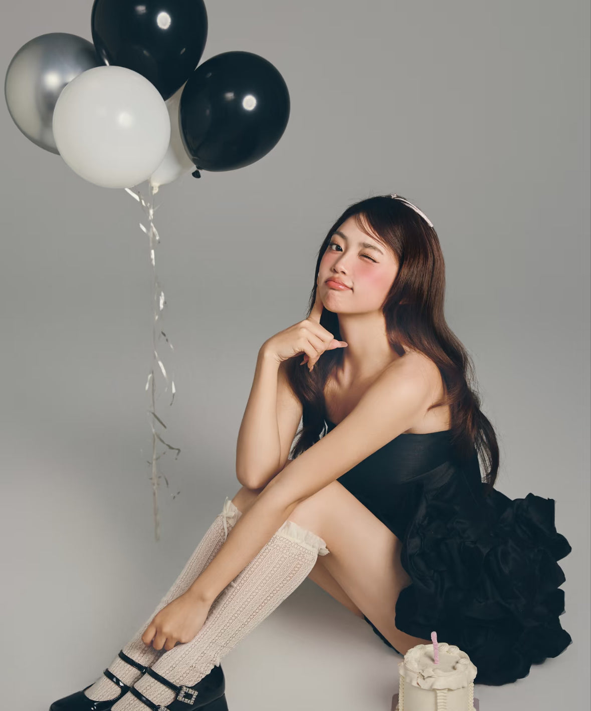 Tube Black Dress + Shorts (XS-S)