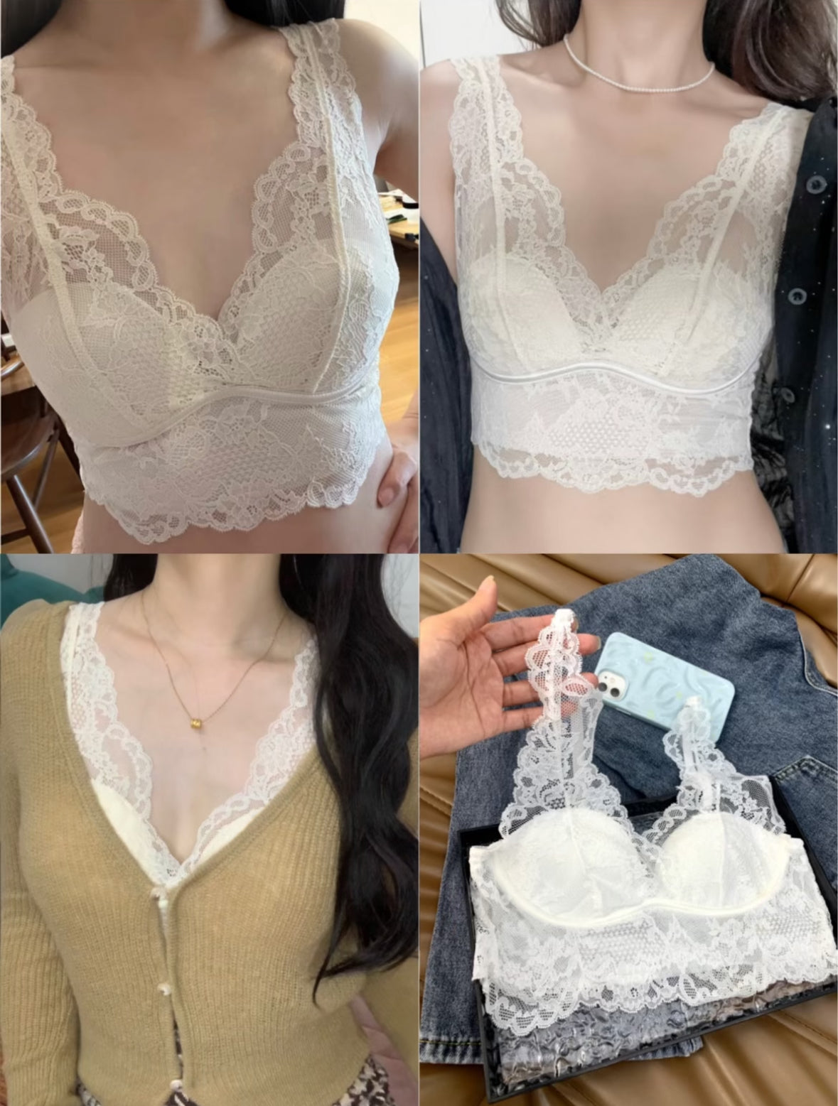 Lace Strap Inner Top
