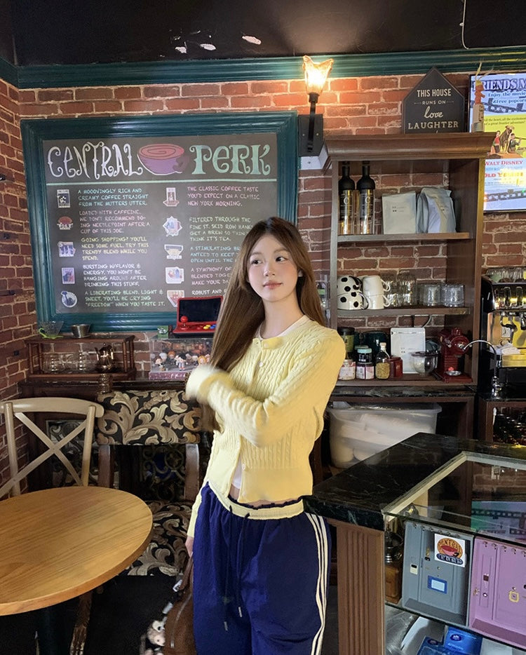 Anley Knitted Long Sleeve Cardigan Top