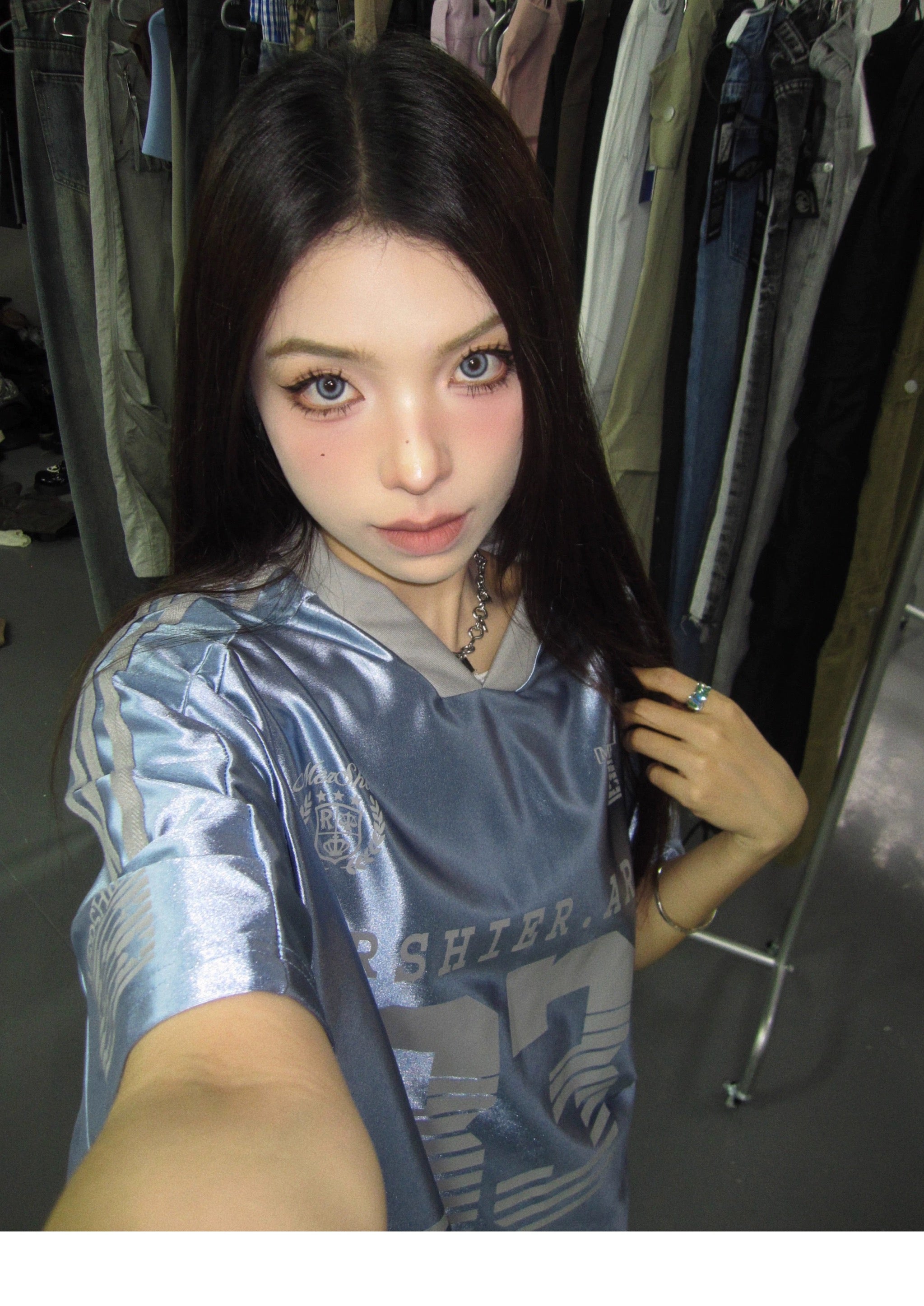 No33 Blue Ball Tee Top