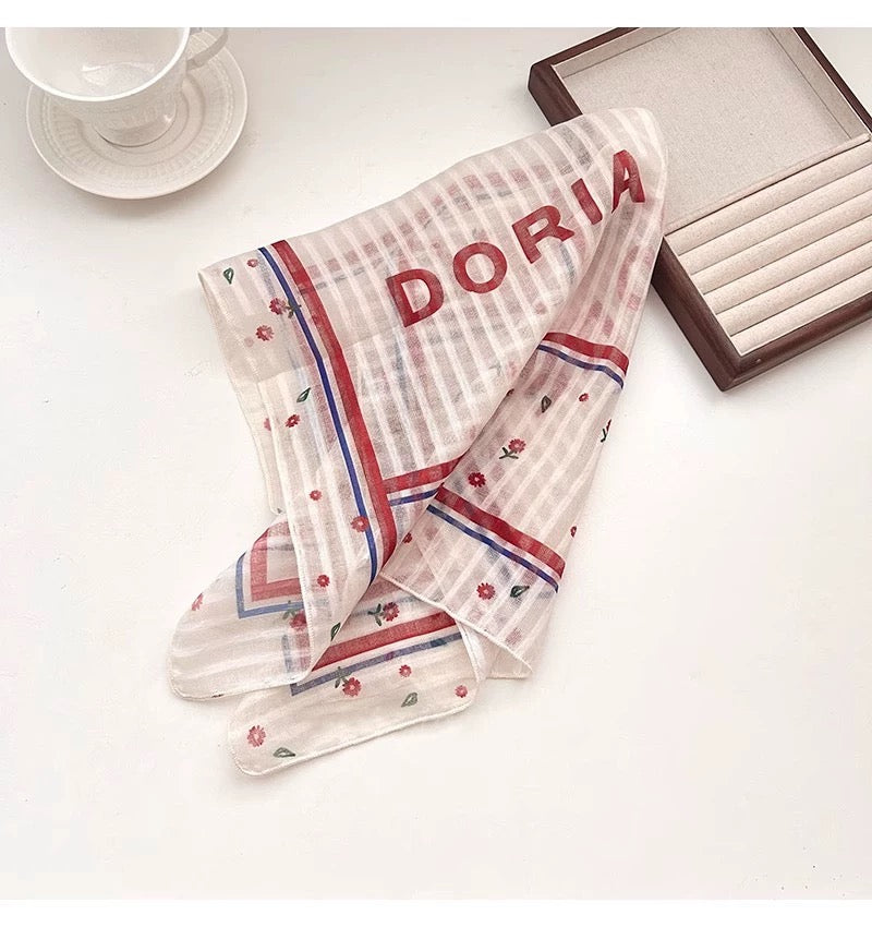 Cool Scarf /Headband (Orange, White)
