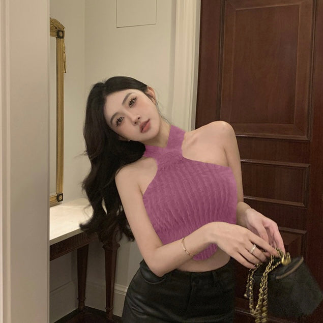Halter Fuzzy Top