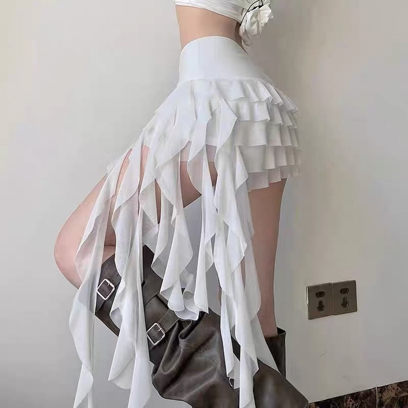 White Jelly Fish Skort Skirt SK33