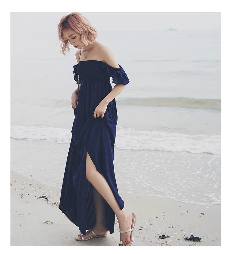 Navy Two Wear Maxi Dress