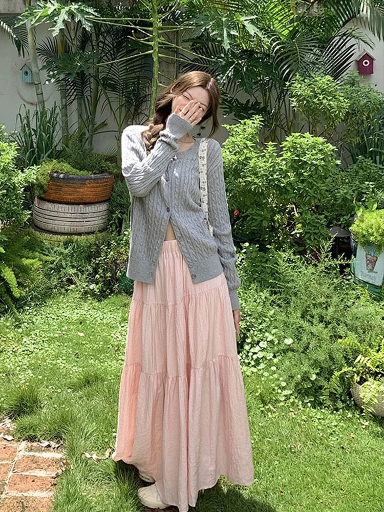 Two Layered Long Skirt