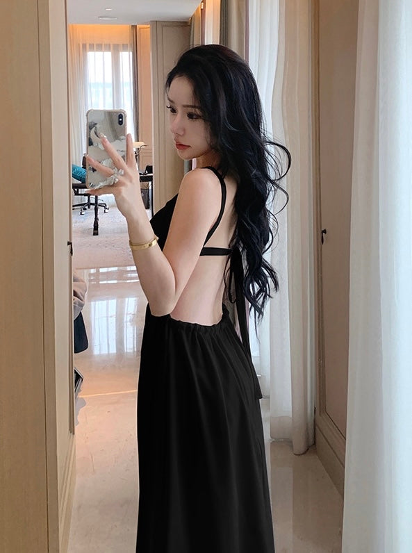 Alie Black Bareback Dress