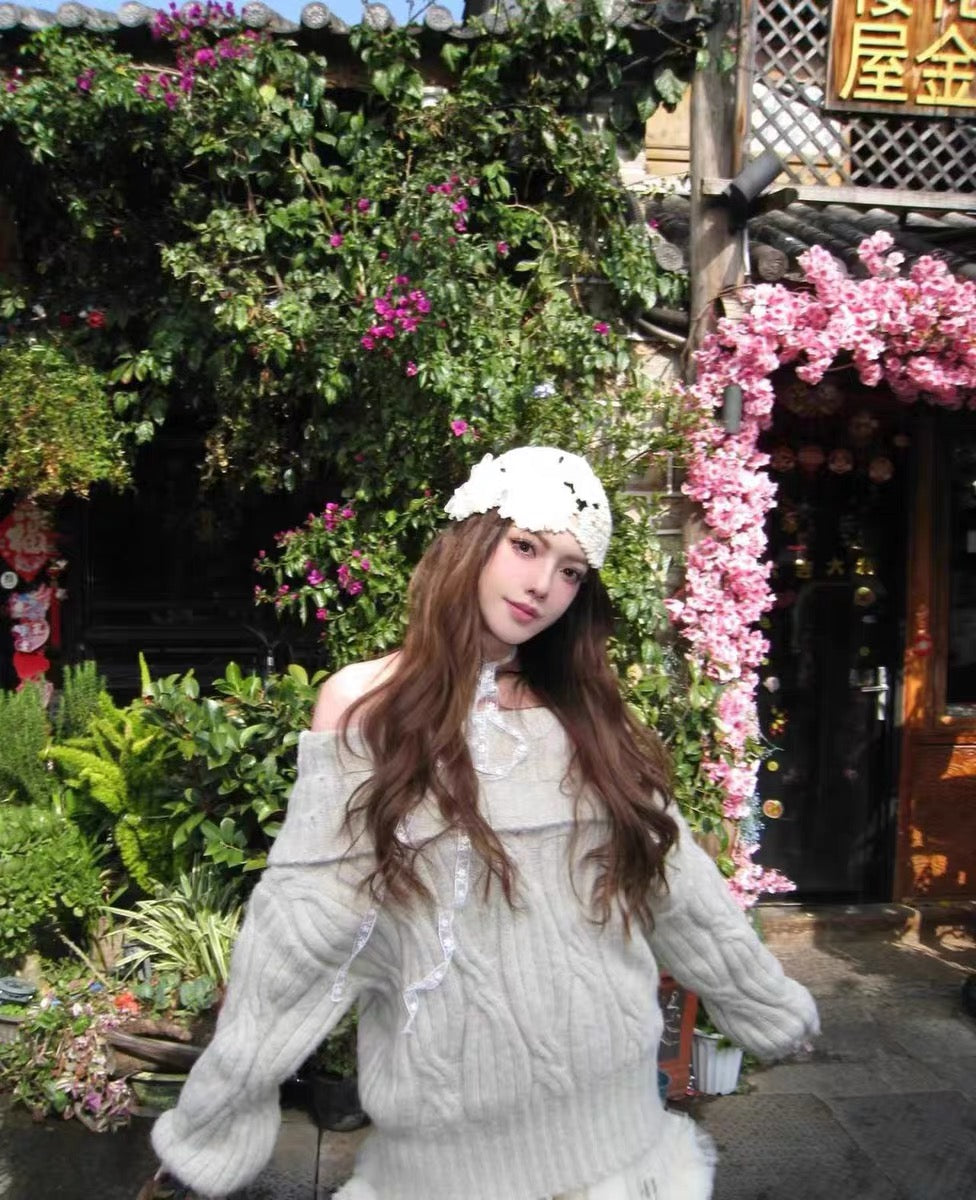 H10 Knitted Embroidery Hat