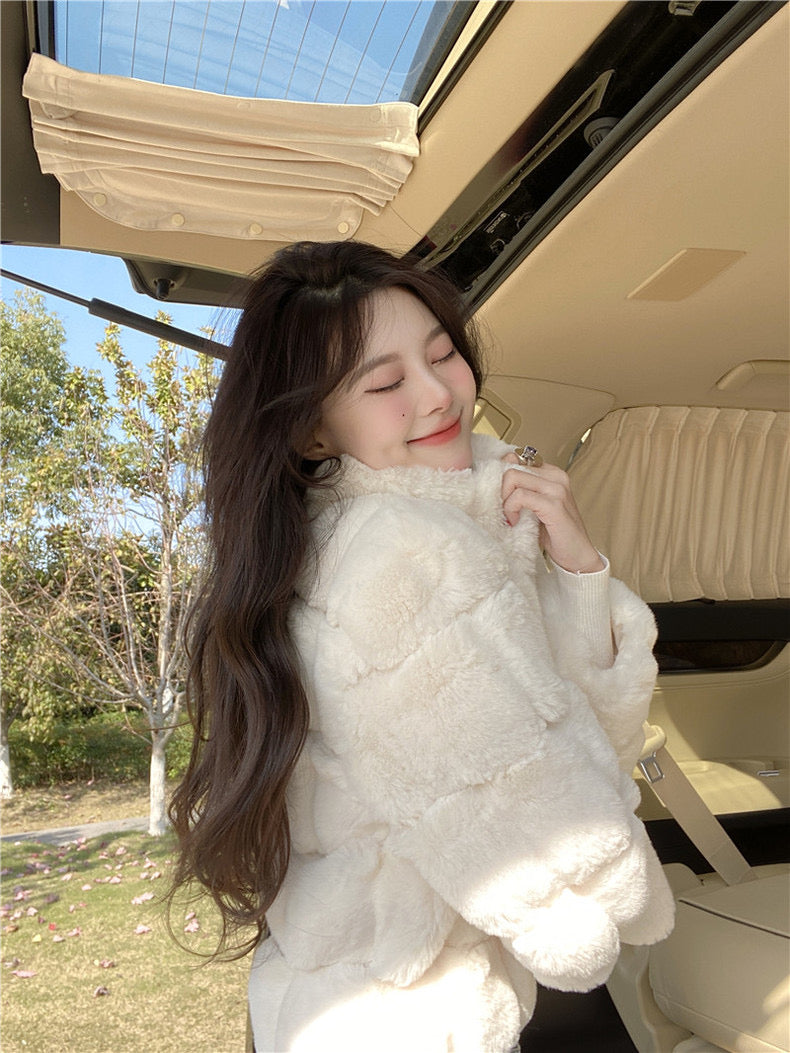 Furry Fluffy Cardigan (Black)