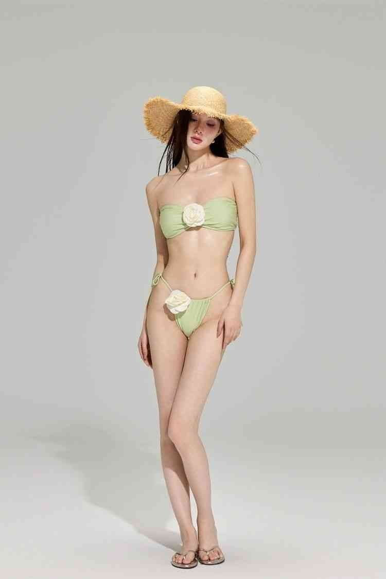 Bikini + Knitted Dress Three Pieces Set (5 Colours)