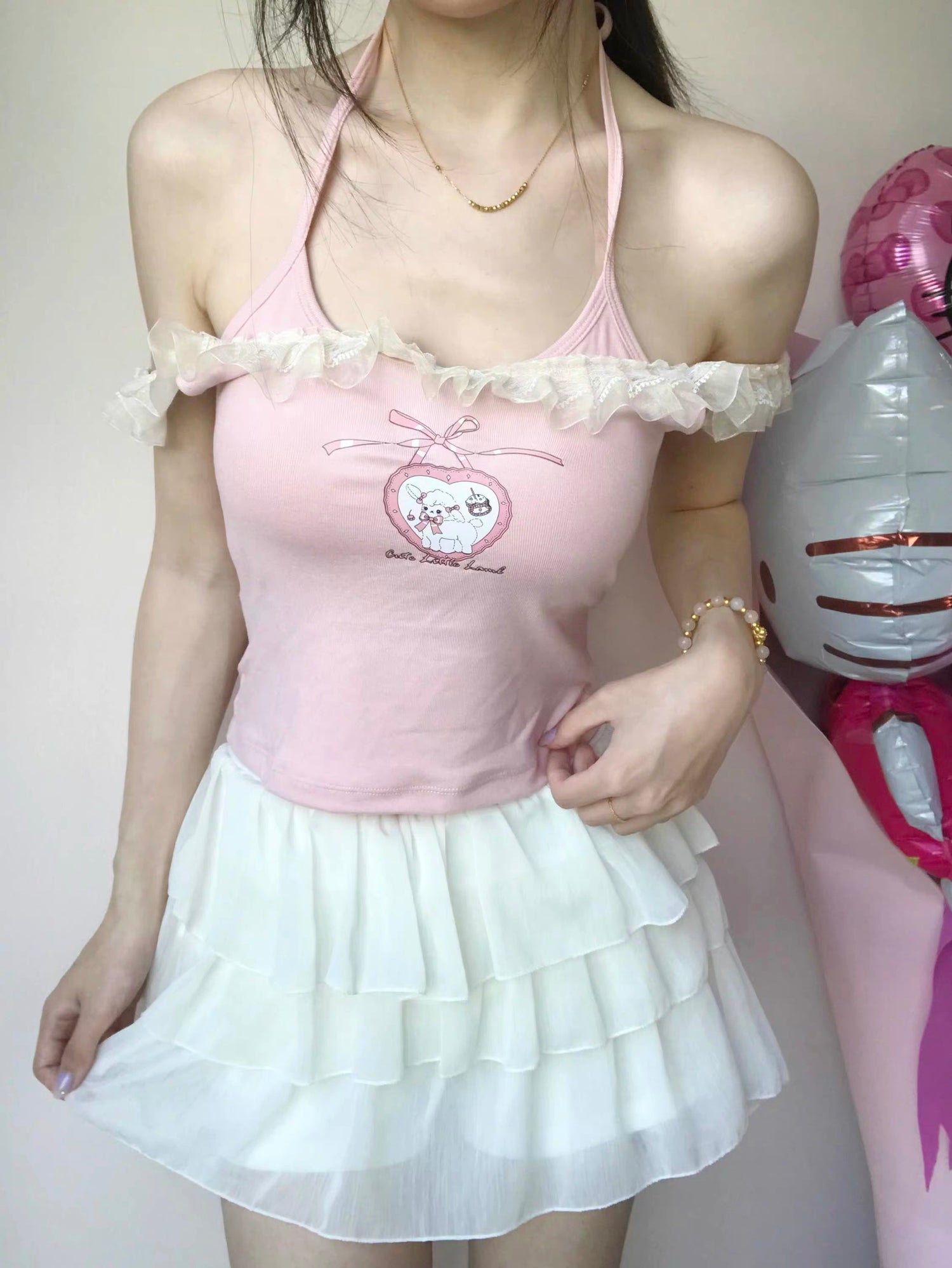 Mini Sheep Strap Top
