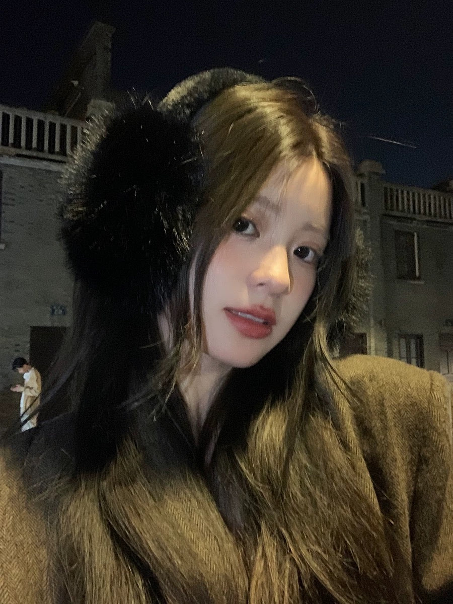 Furry Earmuffs (White)