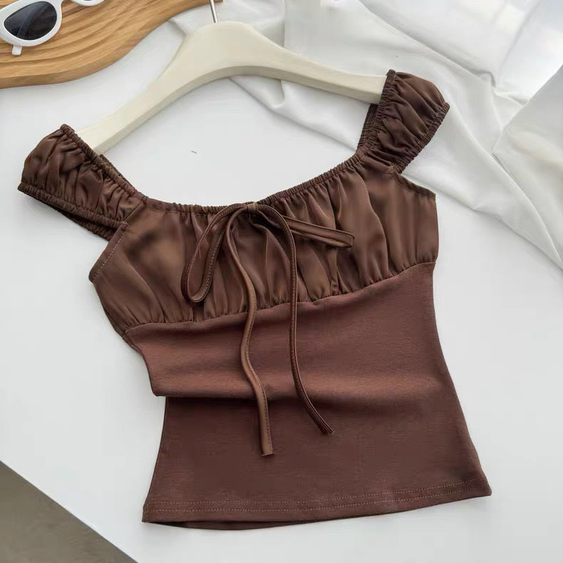 Chocolate Ribbon Top