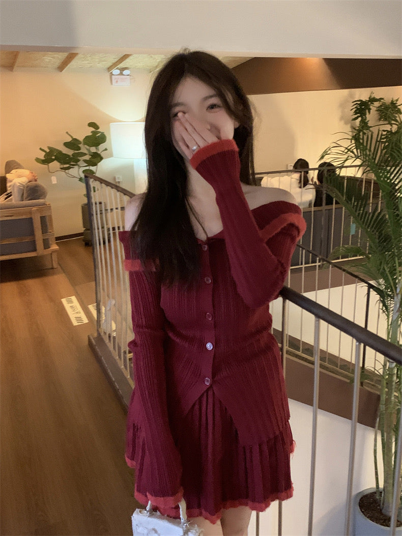 Mency Knitted Two Pieces Set