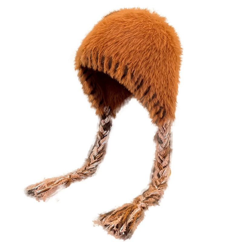 H30 Furry Braid Hat