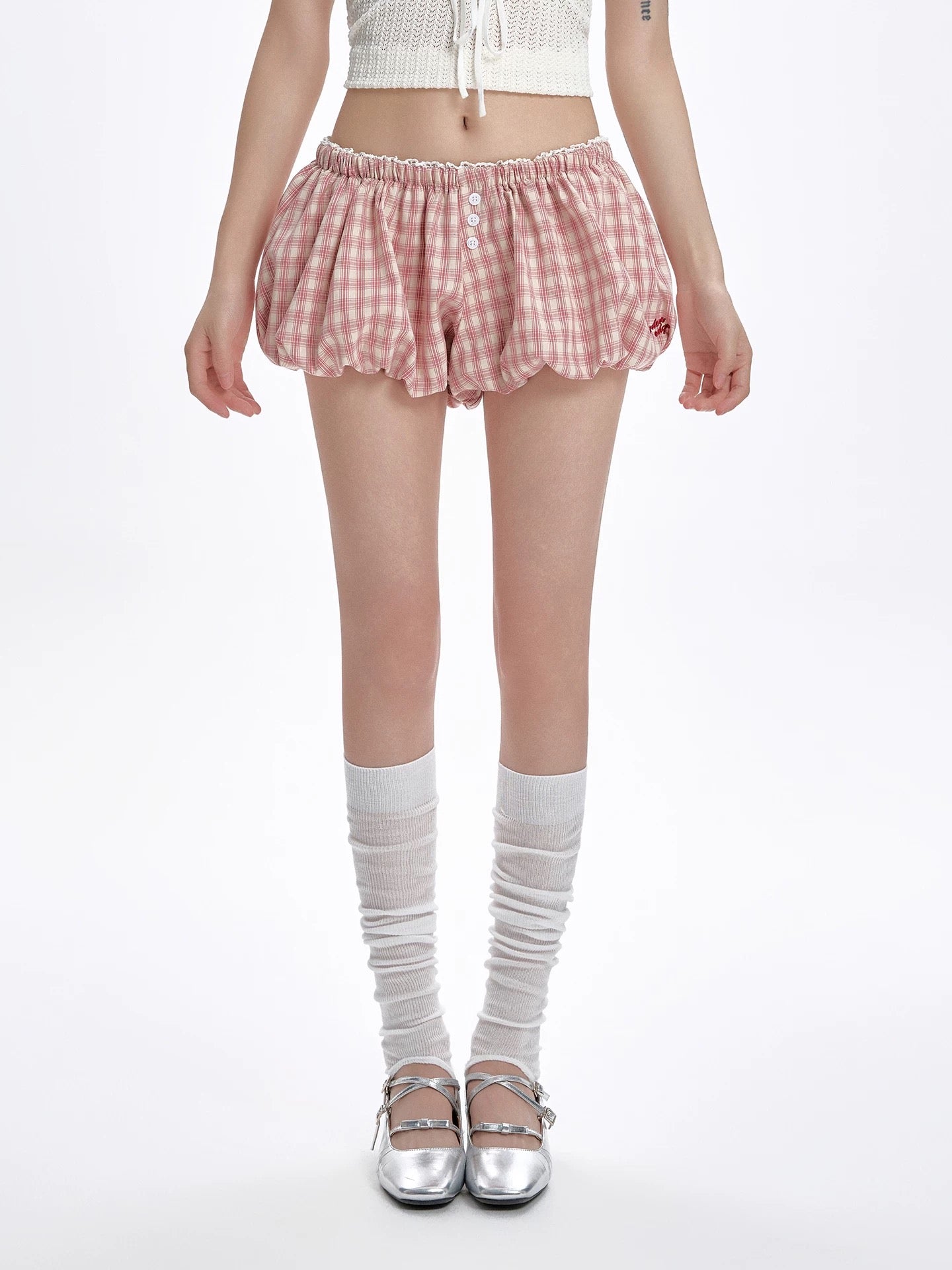 Ginham Lantern Short (Pink)