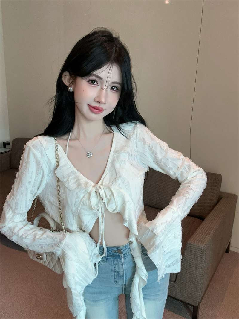 Beige Long Sleeve Cardigan