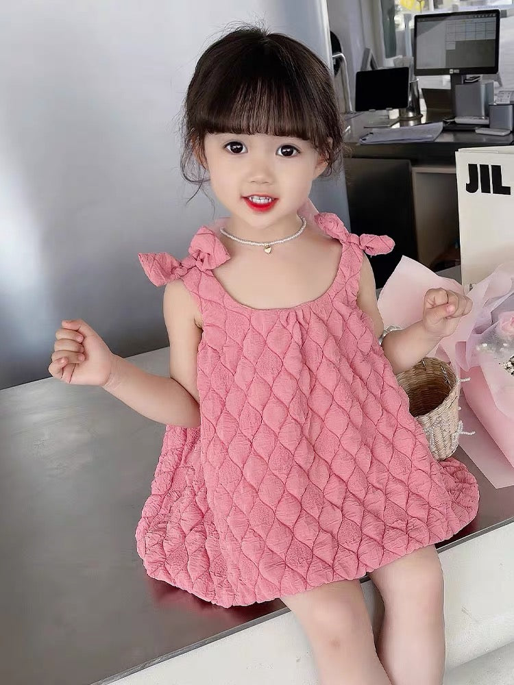 Little Girl Pink Dress (80,100,120,140)