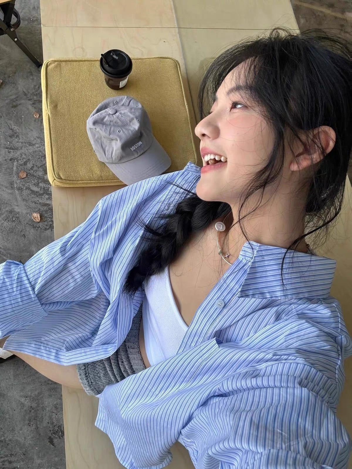 Blue Stripe Long Sleeve Shirt