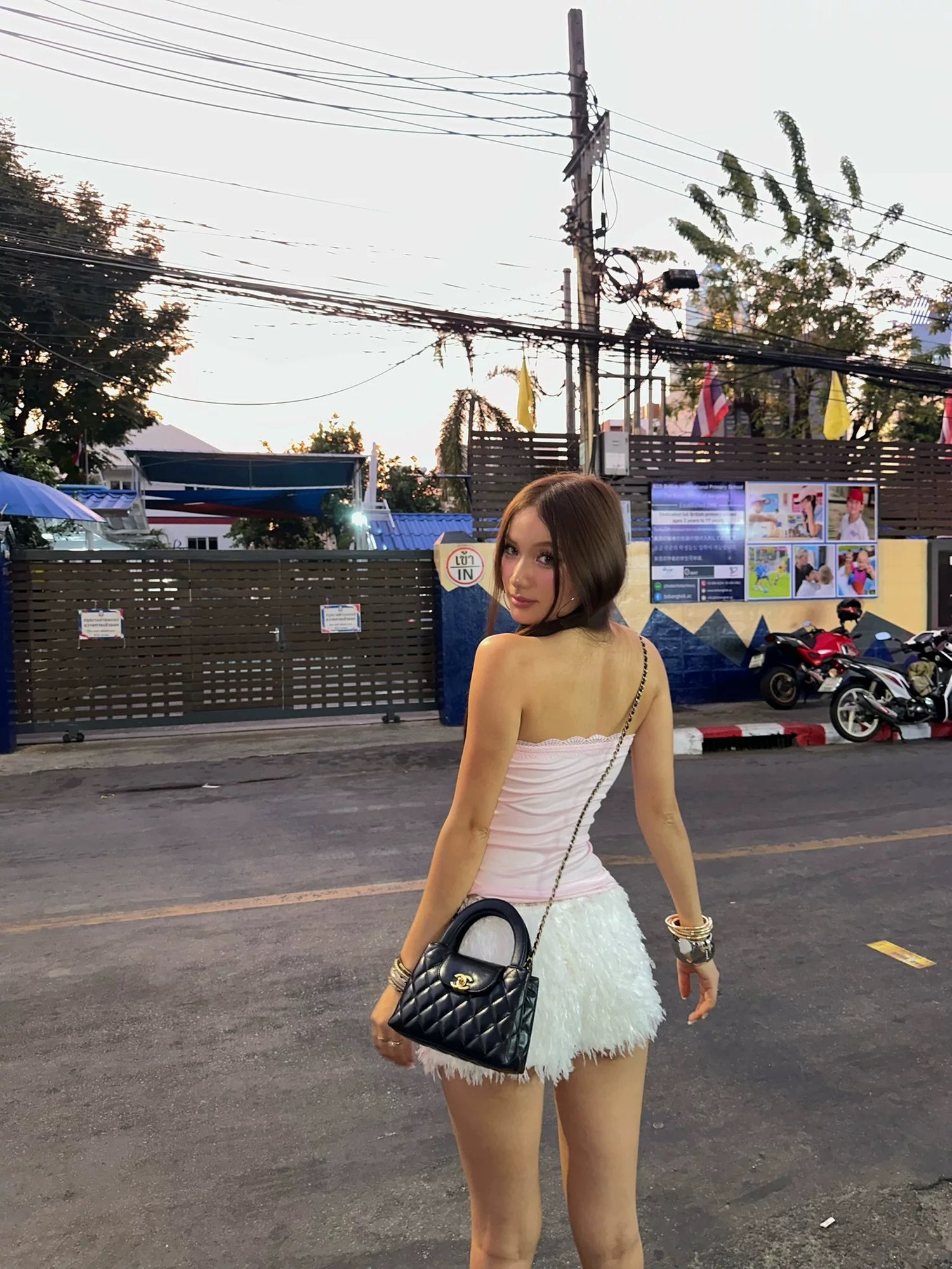 Mini Cream White Short