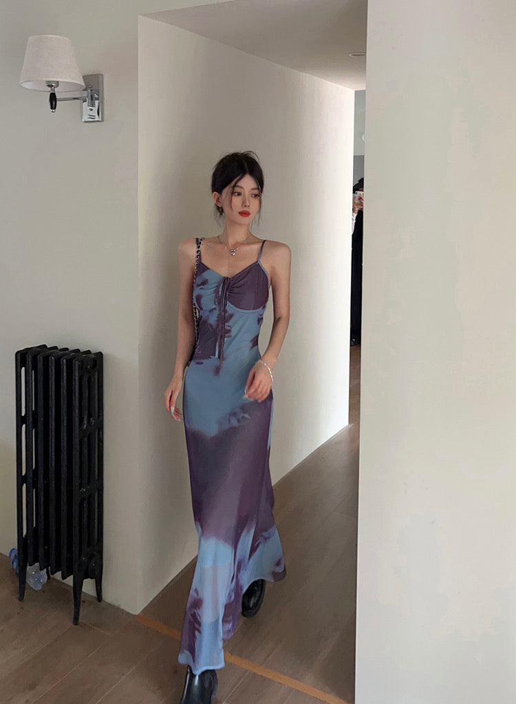 Purple Blend Blue Long Dress