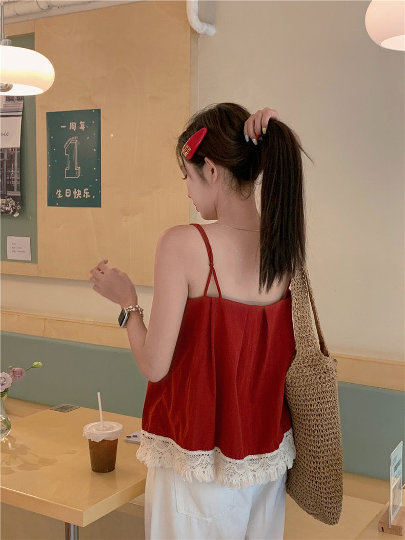 Tassel Strap Top(Yellow)