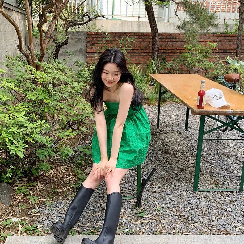 Green Dolly Strap Long Top
