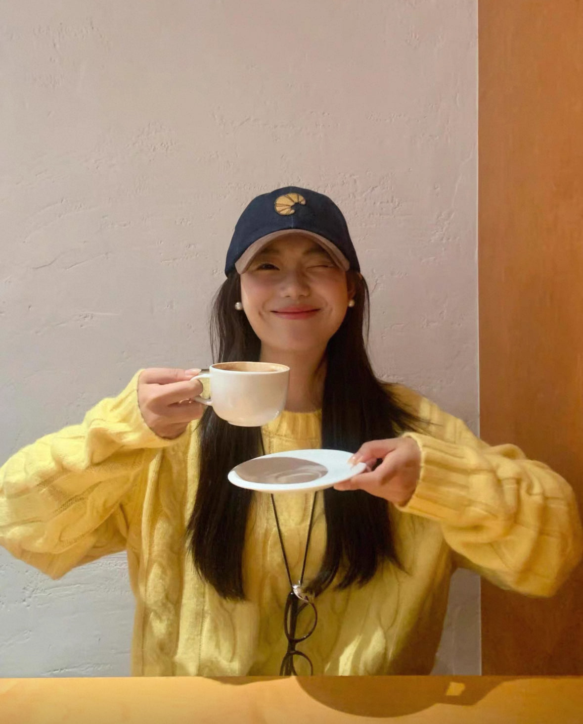 Yellow Long Sleeve Knitted Top