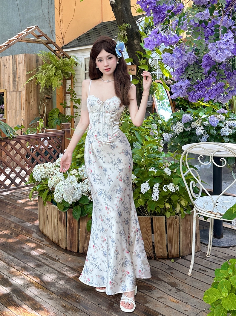 Mini Floral Strap Dress