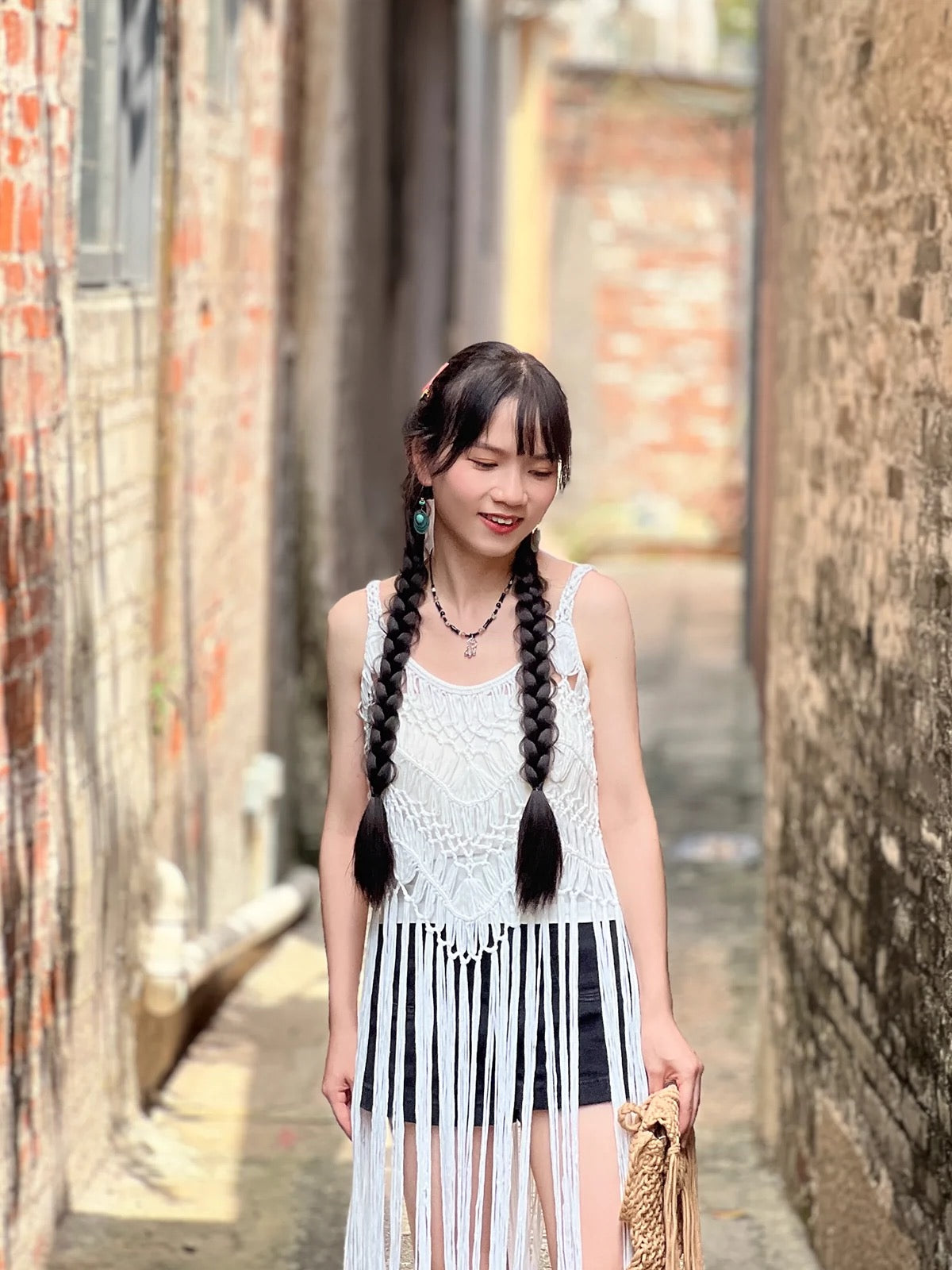 White Summer Outerwear Top