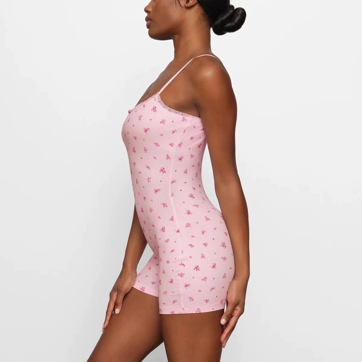 Mini Flora Pink Romper