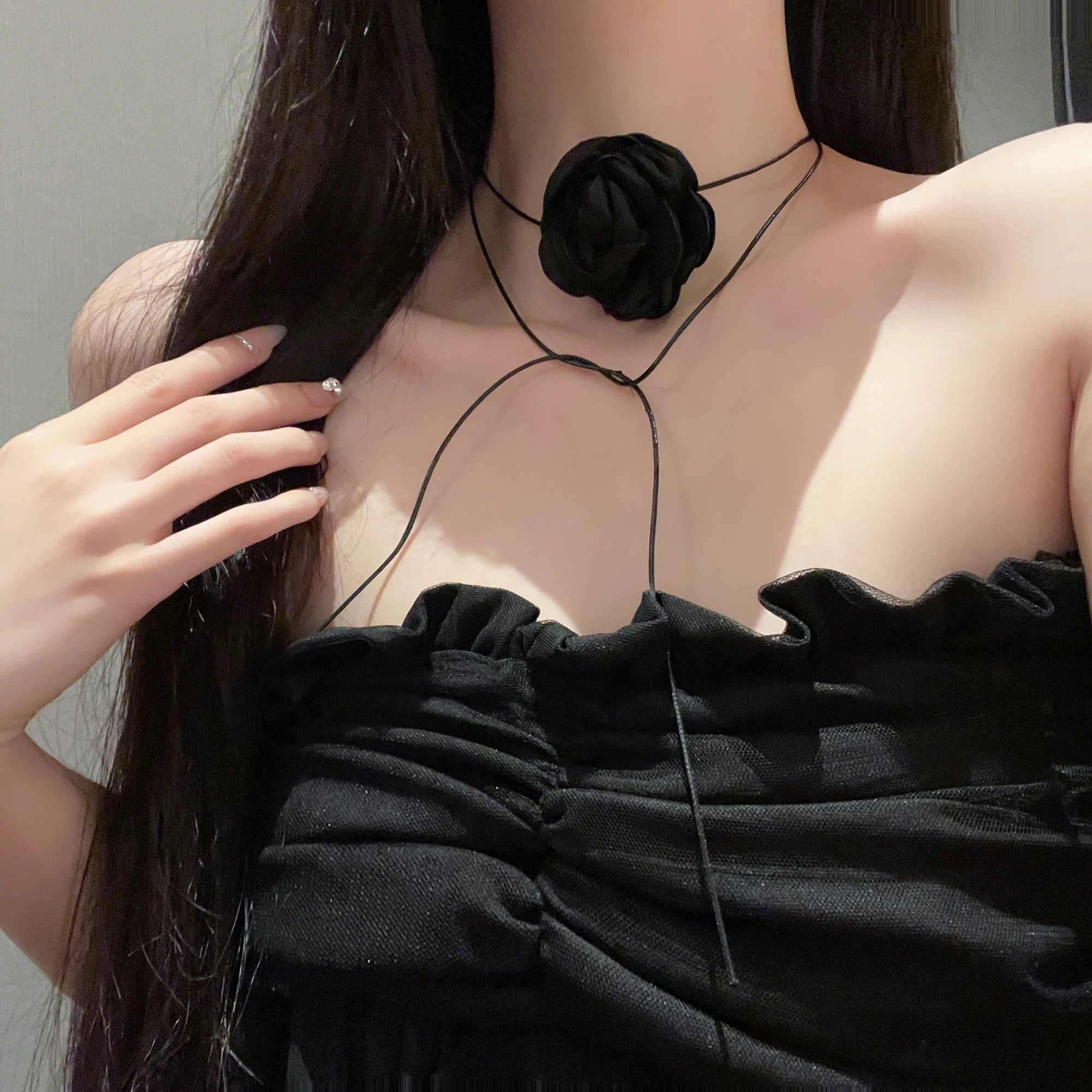 Black Flo Necklace Choker NL05