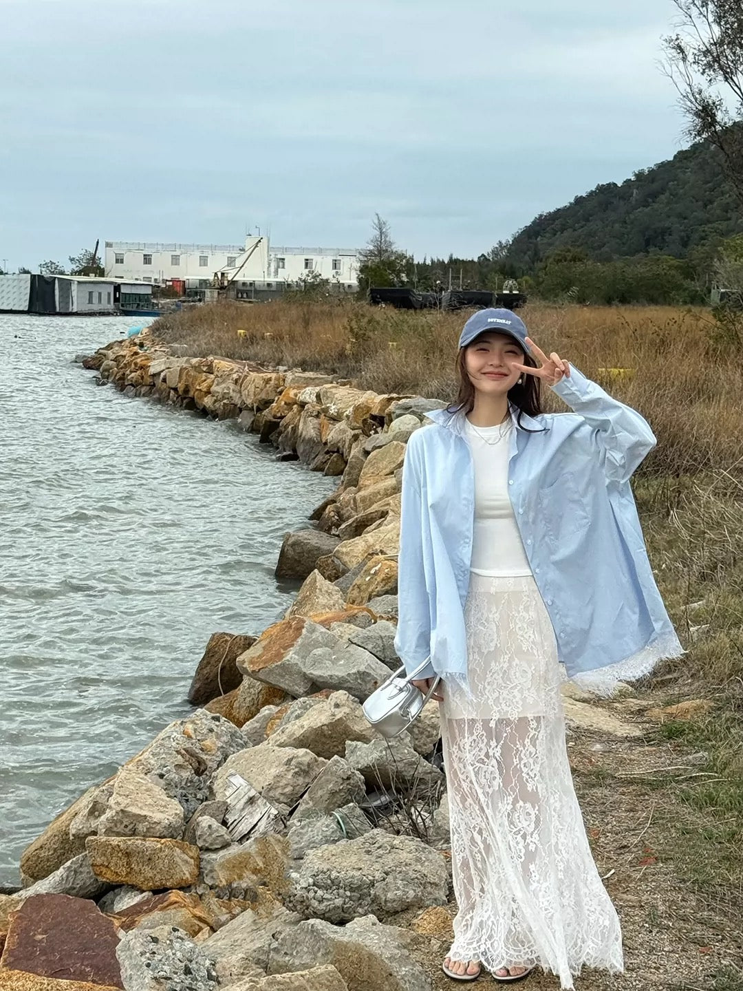 Soft Lace Long Skirt SK27 (M)