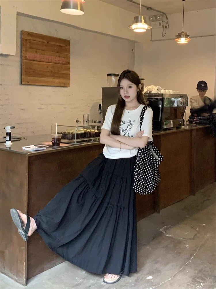 Two Layered Long Skirt