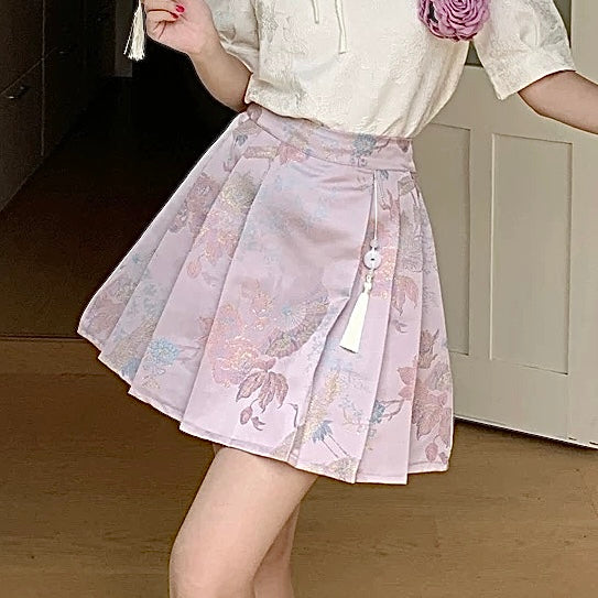 Xing Top + Pink Skirt (S)