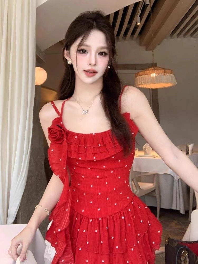 Mini White Flo Red Top