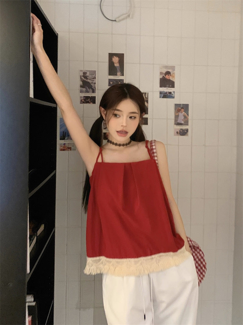 Tassel Strap Top(Yellow)