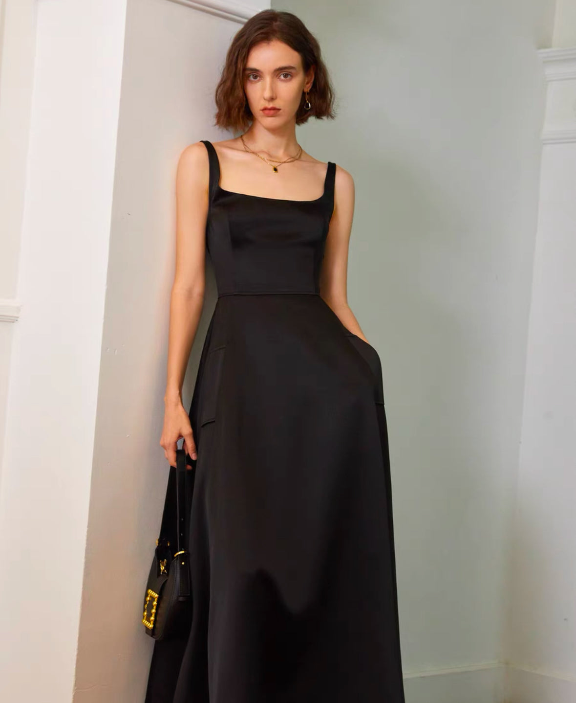 Classic Black Long Dress
