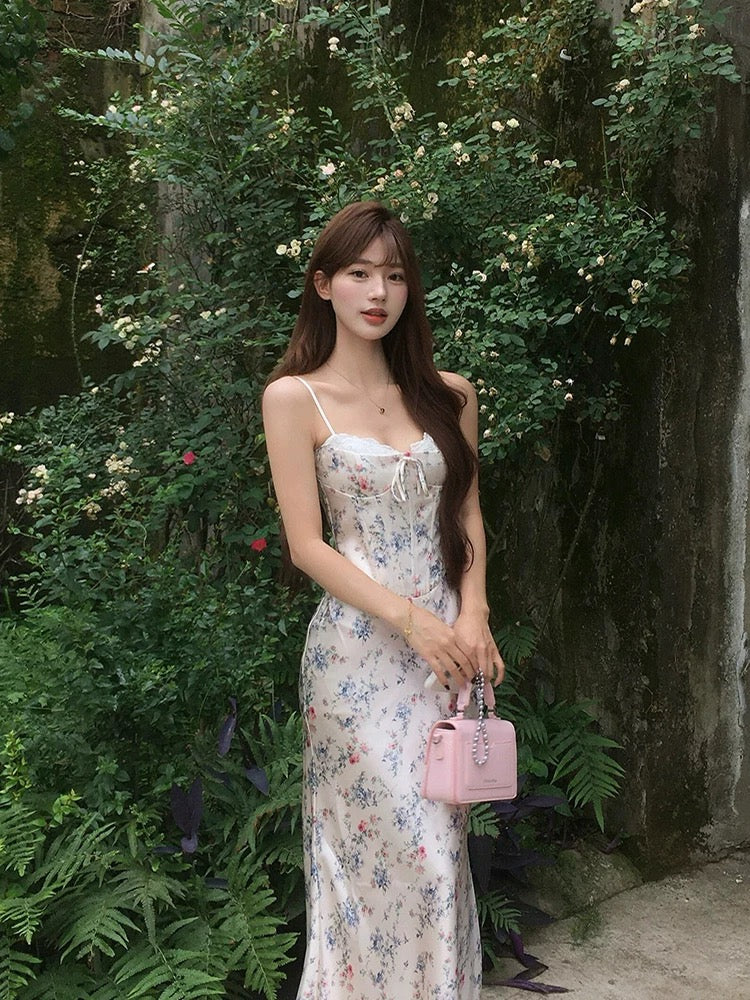 Mini Floral Strap Dress