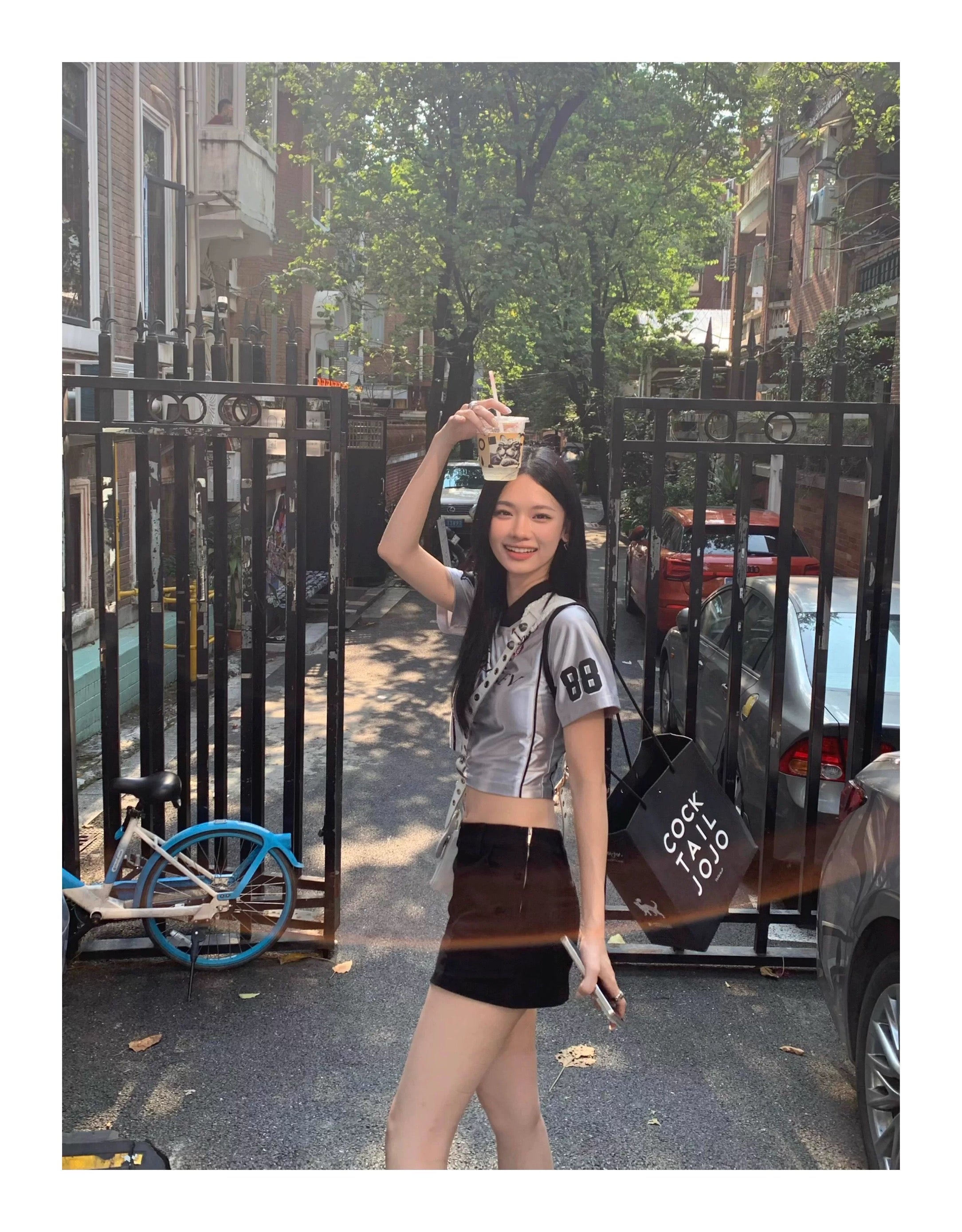 No88 KILLSYSTEM Silver Crop Top (S)