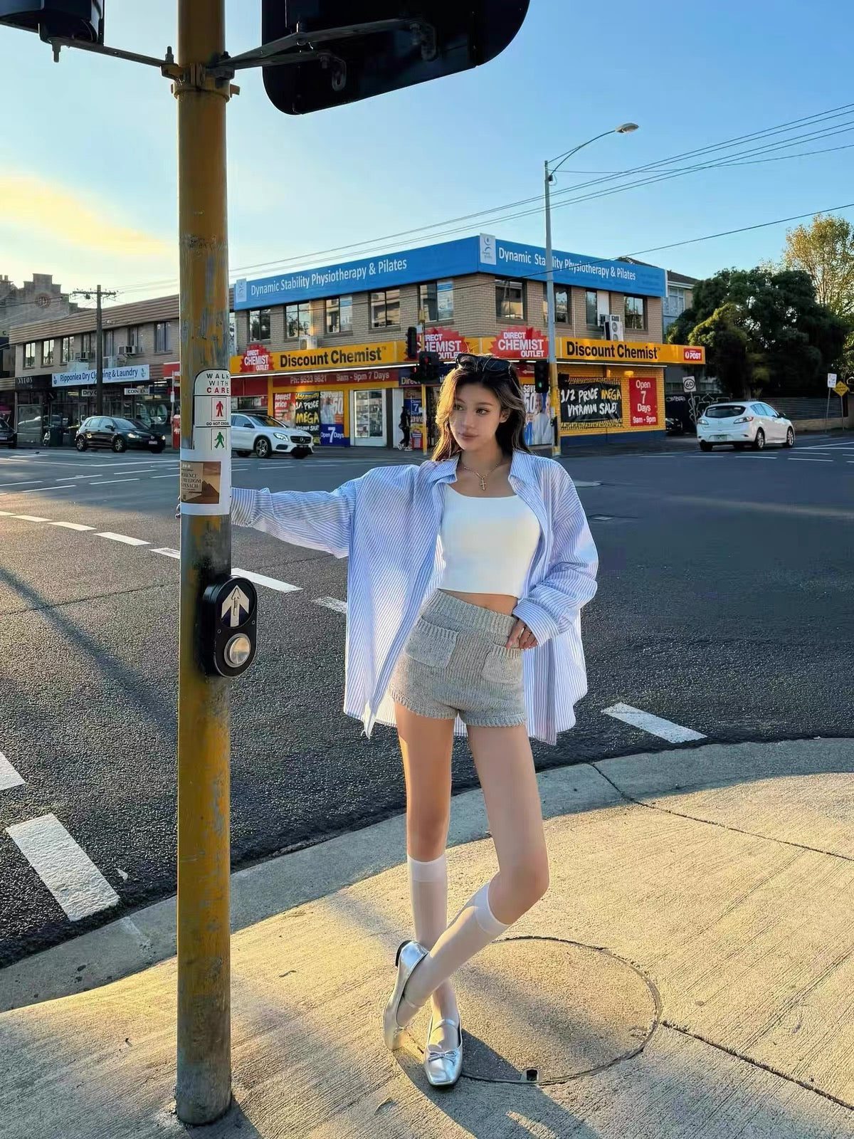 Blue Stripe Long Sleeve Shirt