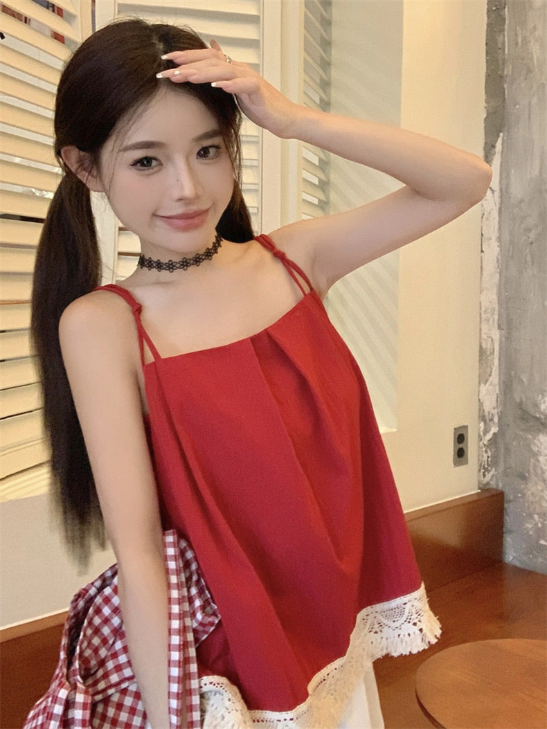 Tassel Strap Top(Yellow)