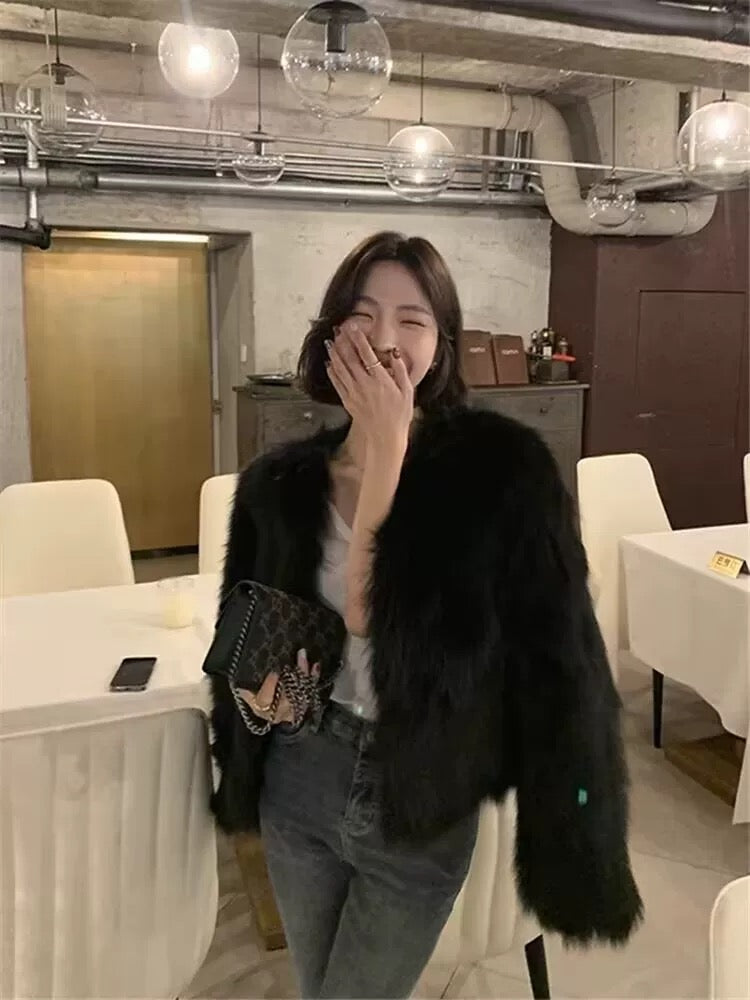 Alexandra Furry Cardigan(5 Colors)