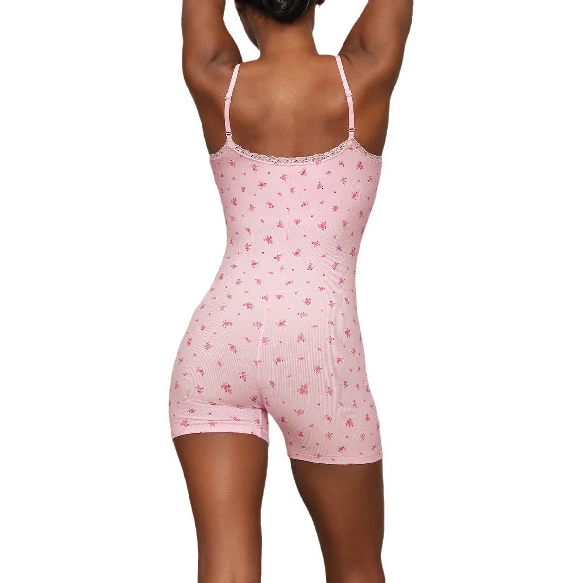 Mini Flora Pink Romper