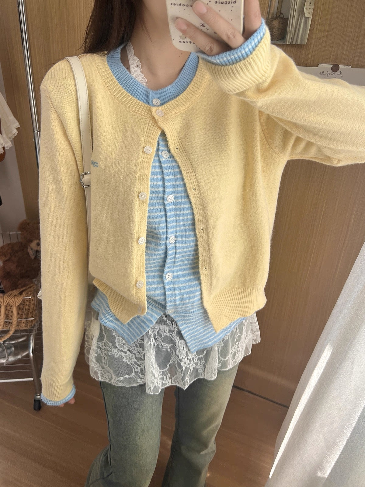Thick Yellow Long Sleeve Knitted Top