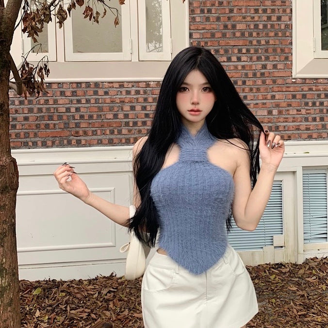Halter Fuzzy Top