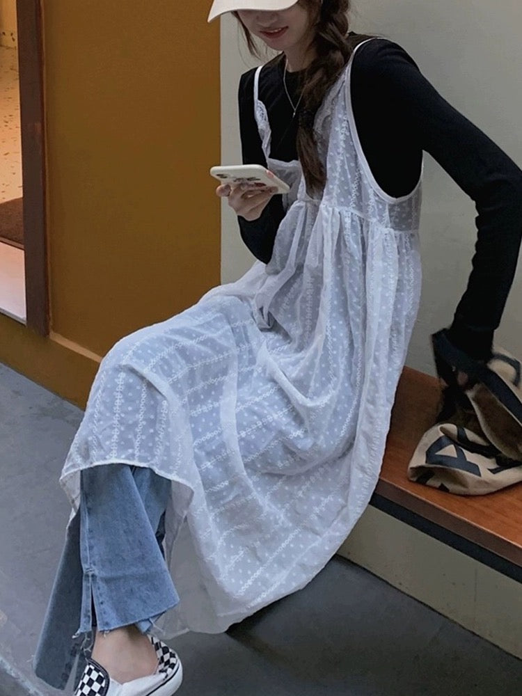 Lacey Thin Strap Dress Outerwear